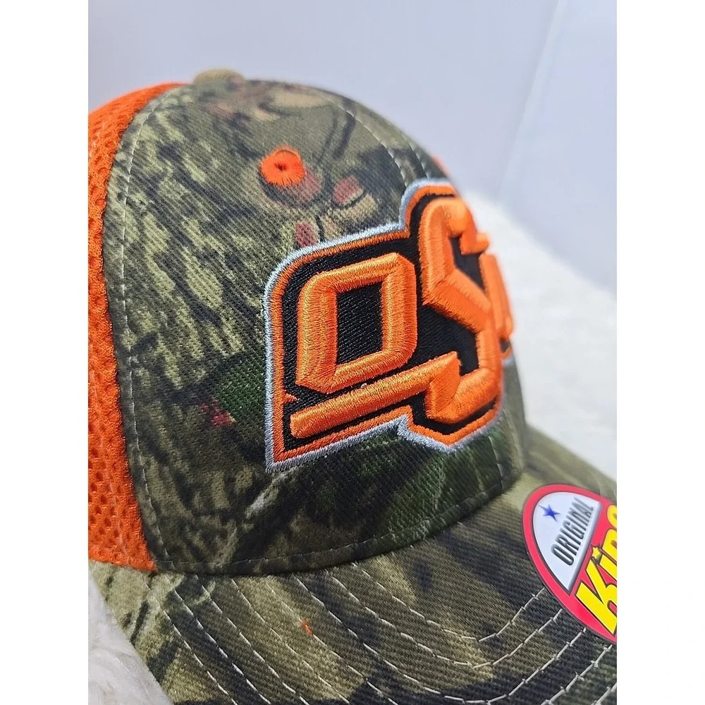 Zephyr Oklahoma State Cowboys Flex Fit Youth Kids‎ Hat Cap Camo Hunting Orange